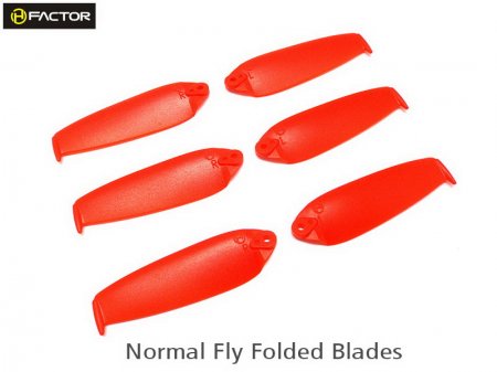 200QX Normal Foldable Blade -Red (6 pcs, 3R+3L) [HF200QX03RD]