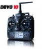 Walkera DEVO-10 2.4Ghz 10CH Transmitter W/RX1002 (free Shipping)