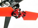 Alu.Tail Blade Grip Set w/ Angular contact Bearing (Red) B130X