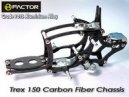 Trex 150 Carbon and 7075 Alloy Chassis -Silver [HFA15001S]