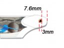 Fiber Blade (315mm, 3mm screw hole)(For Belt CP series)(Red)