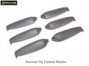 200QX Normal Foldable Blade - Grey (6 pcs, 3R+3L) [HF200QX03GY]