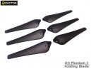 Phamton 2 Foldable Blade -Black (6 pcs, 3R+3L) [HFDJI02BK]