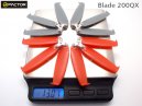 200QX 3-Blades Prop set (4 Blade Grips, 12 Blades) [HF200QX01]