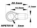 5mm , M2.5 Ball Link x6 for HPTB004 , HPTB004-V2 , HPTB005 , 008