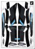 Pre-Cut Body Sticker Set (Black)-Blade 350QX