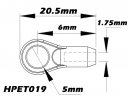 5mm , M2.0 Ball Link x6 for HPTB014