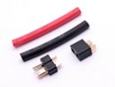 T-plug set (Black, w/ Heat shrink tube)