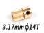 Motor Pinion 14T (0.5M, 3.17mm hole)