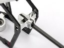 Alu. 3 mm Boom Mount for Carbon Chassis (MCPX)