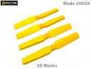 200QX 3D Fixed Props - Yellow (4 pcs, 2R+2L) [HF200QX05YW]