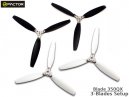 350QX Tri-Blades Prop set (4 Blade Grips, 12 Blades) [HF350QX01]