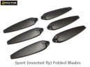 200QX Sport Foldable Blade - Black(6 pcs, 3R+3L) [HF200QX04BK]