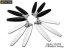 350QX Tri-Blades Prop set (4 Blade Grips, 12 Blades) [HF350QX01]