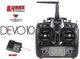 Walkera DEVO-10 2.4Ghz 10CH Transmitter W/RX1002 (free Shipping)