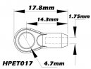 4.7mm , M2.0 Ball Link x6 for HPTB011,012,013,HPAT50004 ,AT55003