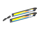 Carbon Fiber Polymer Main & Tail Blade (1 set Blue) - Trex 150