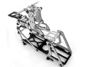 Carbon Fiber CNC Frame - Silver Graphite - King 2