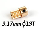 Motor Pinion 13T (0.5M, 3.17mm hole)