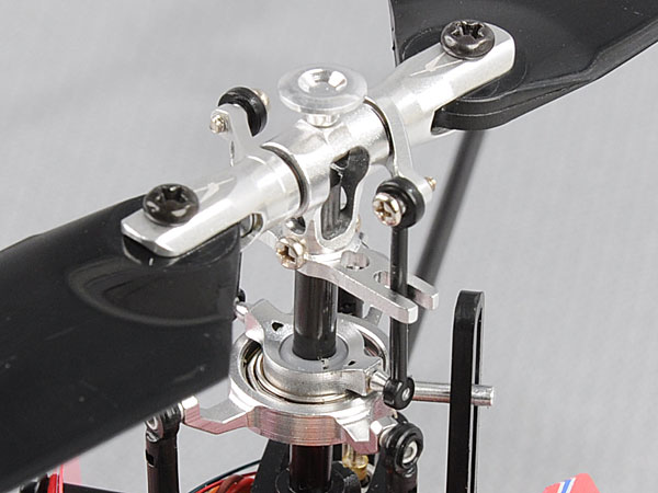 Metal Blade Grip w/ angular-contacted bearing -Silver (MCPX) - Click Image to Close