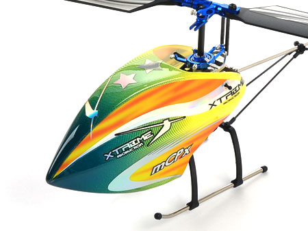 Pre-Painted Canopy (Type C) MCPX -GREEN (w/ Tail Fin Sticker) - Click Image to Close