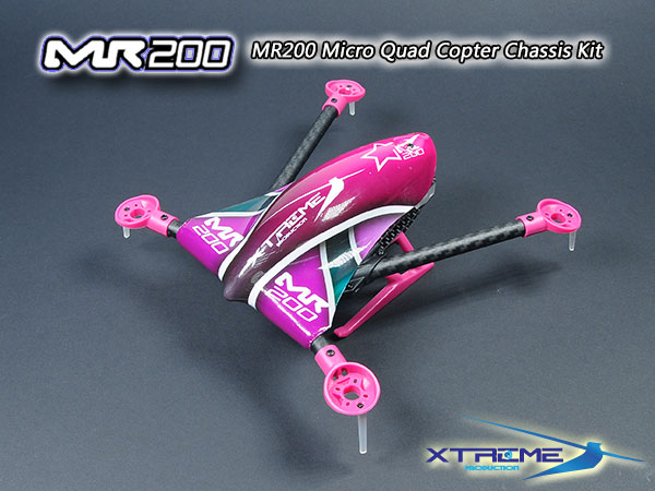 MR200 Micro Quad Copter Chassis Kit (Purple Canopy) - Click Image to Close