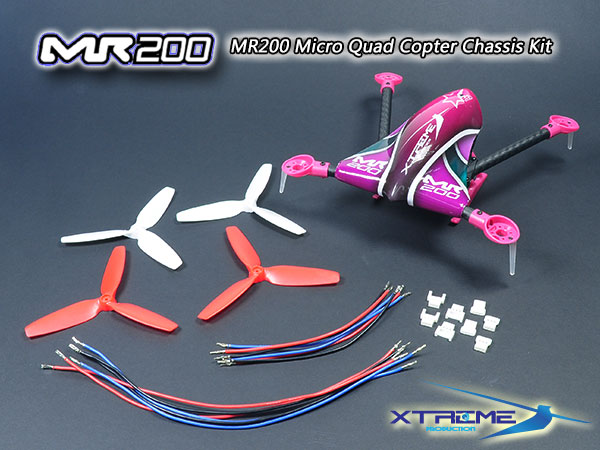 MR200 Micro Quad Copter Chassis Kit (Purple Canopy)