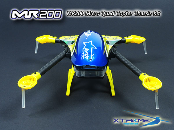 MR200 Micro Quad Copter Chassis Kit (Yellow Canopy)