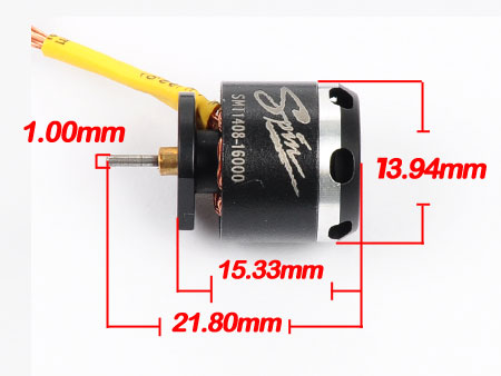 Brushless Out-Runer 16000kv (14D x 08 mm) for MCPX - Click Image to Close