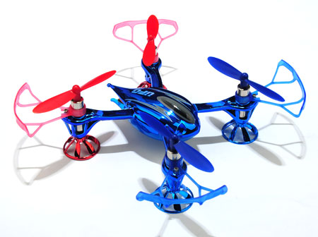 Light Weight Bumper for Micro Quadcopters (for 7mm motor-Blue) - Click Image to Close