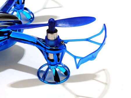 Light Weight Bumper for Micro Quadcopters (for 7mm motor-Blue) - Click Image to Close