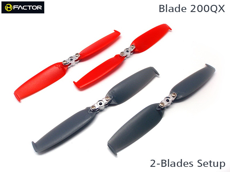 200QX 2-Blades Prop set ( 4 Blade Grips, 12 Blades)[HF200QX02] - Click Image to Close