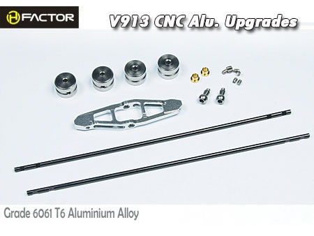 V913 (MonsterTronic MT400) CNC Alu. Rotor Head [HFV91304] - Click Image to Close