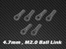 4.7mm , M2.0 Ball Link x6 for HPTB011,012,013,HPAT50004 ,AT55003