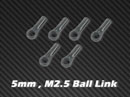 5mm , M2.5 Ball Link x6 for HPTB004 , HPTB004-V2 , HPTB005 , 008