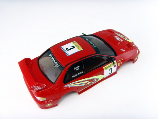 Subaru impreza Body [Red] for Mini-z / iwaver / FireLap - Click Image to Close