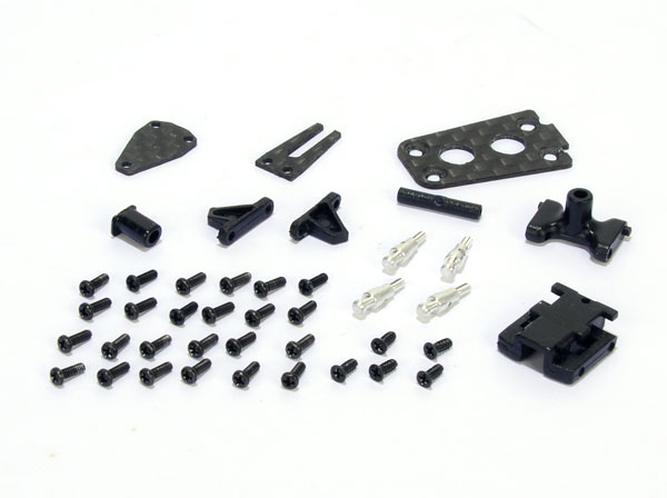 Spare Plastic Parts for Carbon Frame - Trex 150 - Click Image to Close