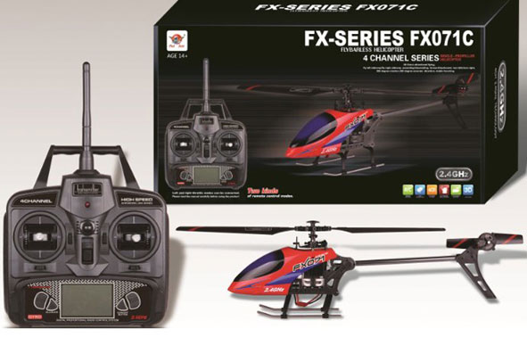 FX071C 2.4G 4CH 6-Axis Gyro Flybarless RC Helicopter - Click Image to Close