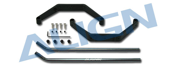 450 Landing Skid Set/Black - Click Image to Close