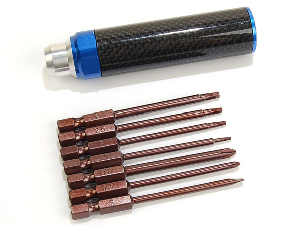 BLUE Knurling Hexagon Wrench Set mm - Click Image to Close