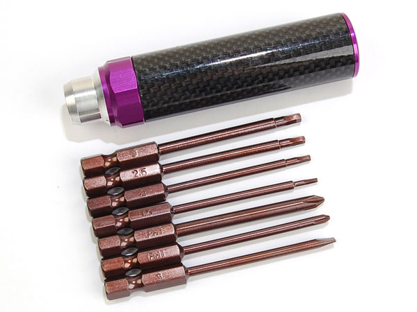 Pruple Knurling Hexagon Wrench Set mm - Click Image to Close