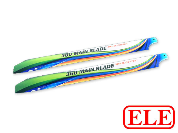 ELERC Patern Carbon Main Blades - 360mm (Painting A1) - Click Image to Close