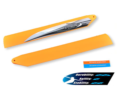 Xtreme Tough Main Blade (Orange) - Blade 130X - Click Image to Close