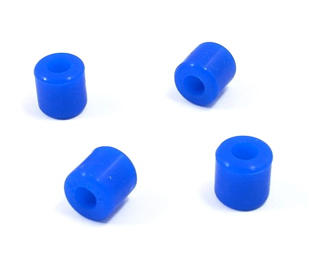 Landing Skid Rubber Nut - Blue (10 x 4.5 x 10mm) - Click Image to Close