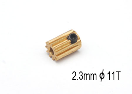 Motor Pinion 11T (0.5M, 2.3mm hole) - Click Image to Close