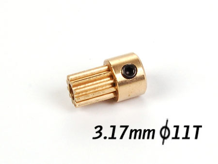 Motor Pinion 11T (0.5M, 3.17mm hole) - Click Image to Close