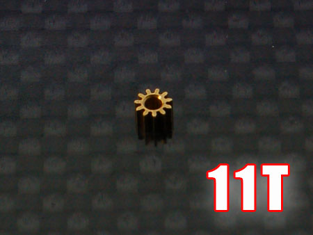Motor Pinion 11T (1.5mm hole, 0.25M) - Click Image to Close