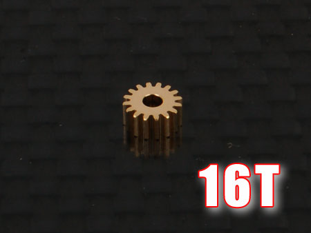 Motor Pinion 16T (1.5mm hole, 0.25M) - Click Image to Close