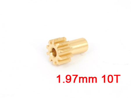 Motor Pinion 10T (2mm hole, 0.5M) (Big Lama) - Click Image to Close