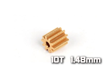 Motor Pinion 10T (1.5mm hole, 0.4M) (Blade 130X / V120D02 V1,2) - Click Image to Close